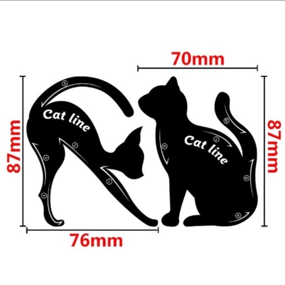 😺Hot item!😺 Cat eye makeup stencils - Picture 5 of 5